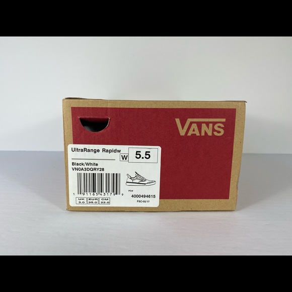 Vans UltraRange Rapidweld Black White Sneakers - Picture 6 of 8
